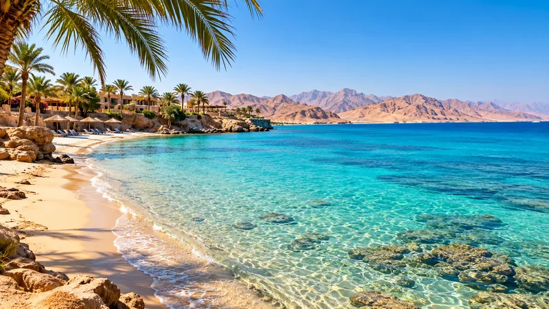 Побережье Красного моря — иллюстрация ИИ